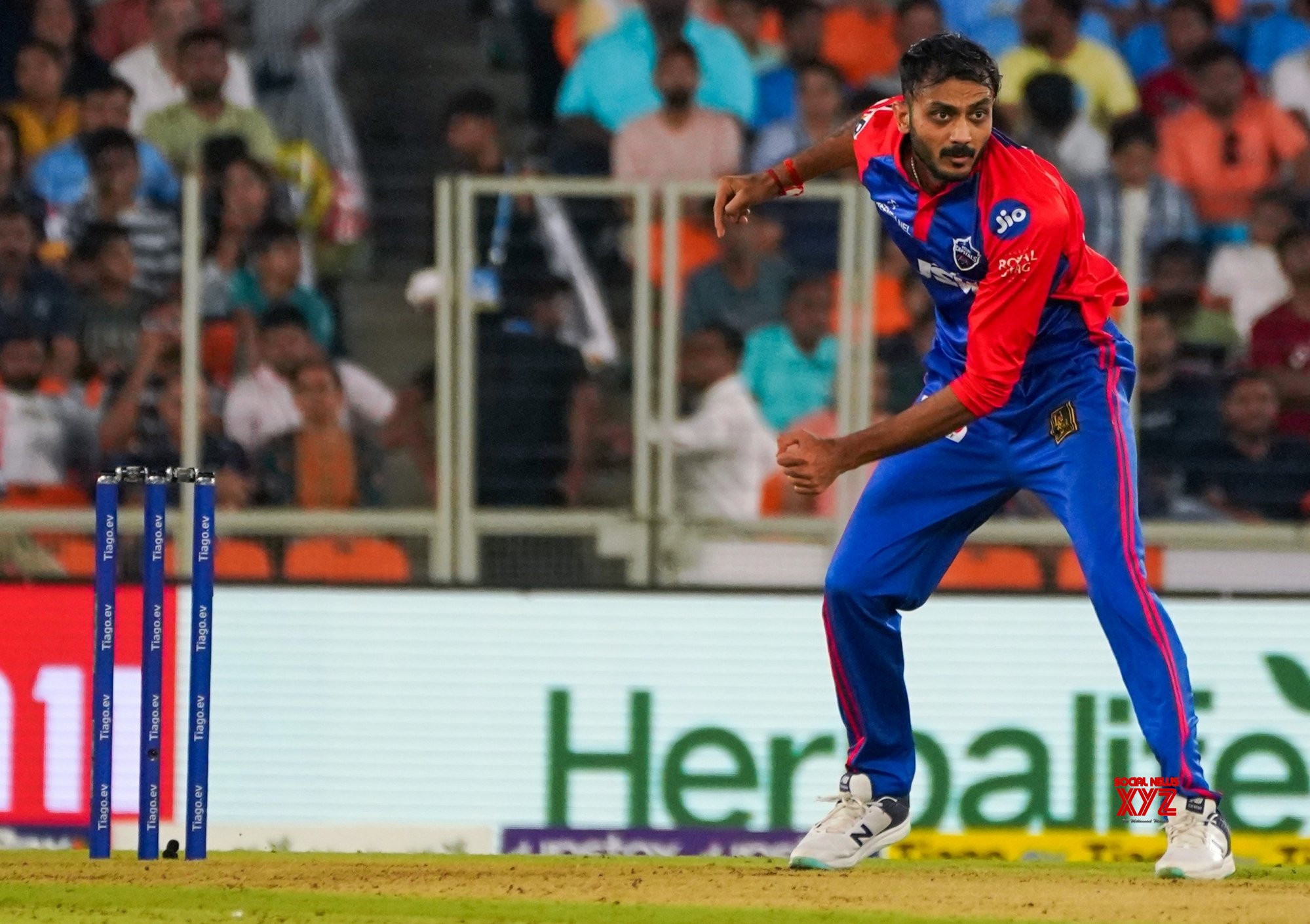 Ahmedabad : Delhi Capitals' Axar Patel Bowls During The IPL 2023 Match ...