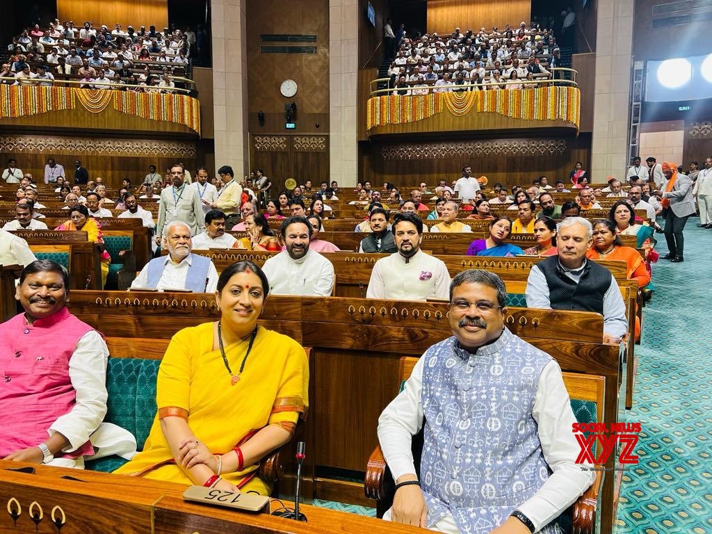 : New Delhi: Union Ministers Dharmendra Pradhan, Smriti Irani And Other ...