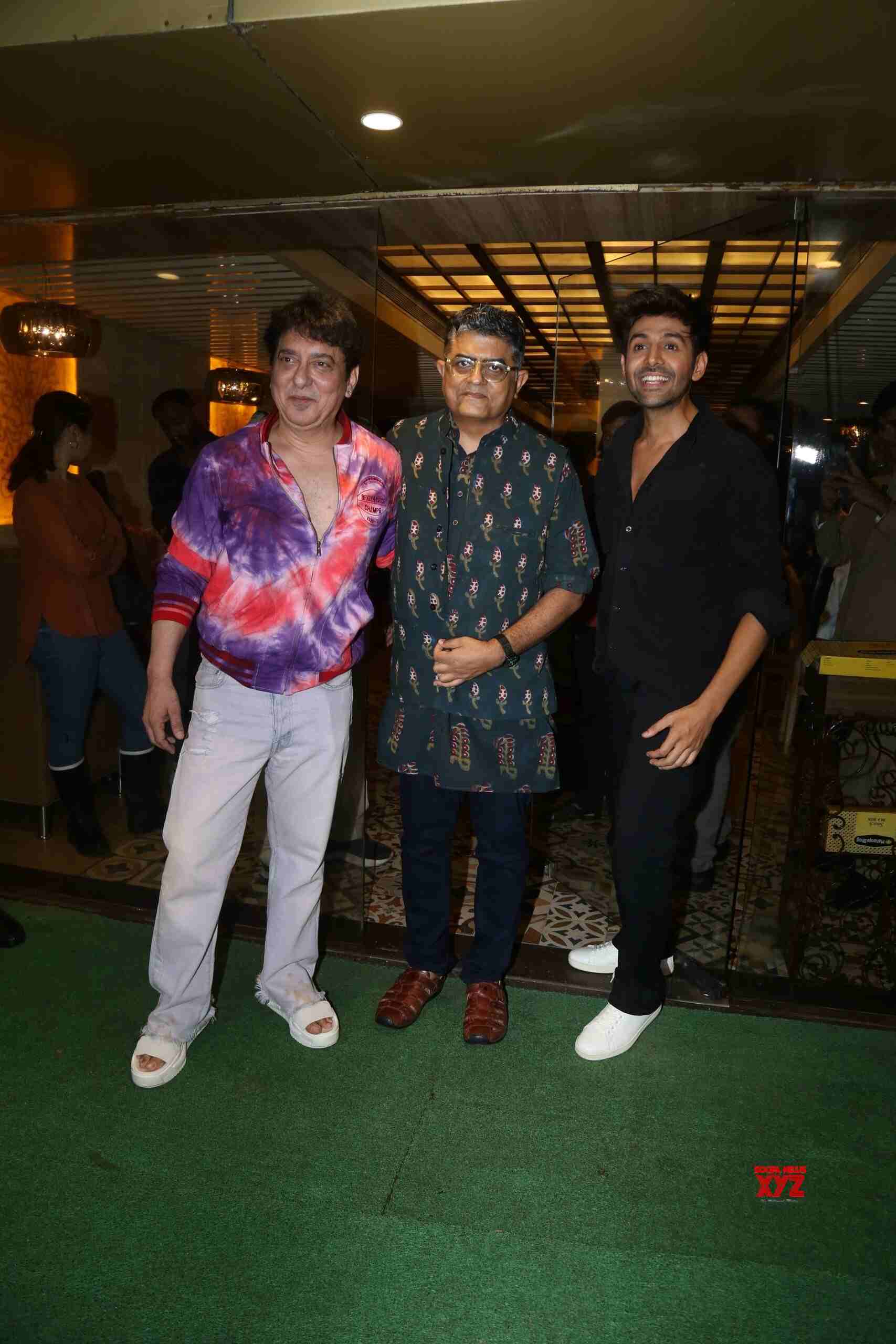 Satyaprem Ki Katha Team Kartik Aaryan Gajraj Rao Spotted At Maharaja ...