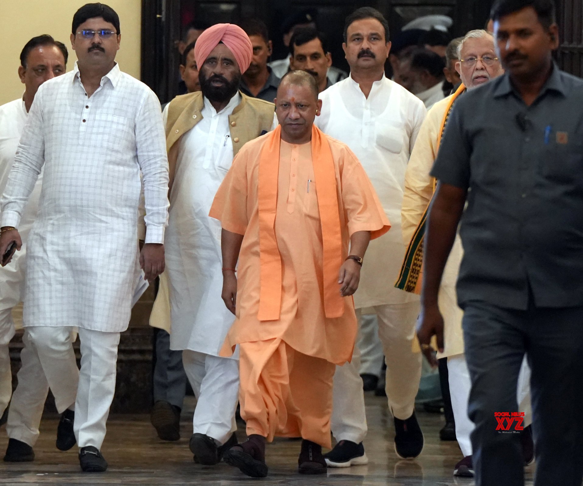 Lucknow: UP CM Yogi Adityanath Arrives At Yogi Adityanath #Gallery ...