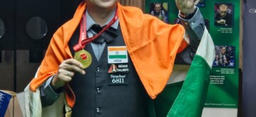 Ulaanbaatar: Kamal Chawla wins a gold medal in mens category in IBSF world 6Red Snooker Championships 2024 at MBA Snooker Academy in Ulaanbaatar, Mongolia on Wednesday, September 25, 2024. (Photo: IANS)