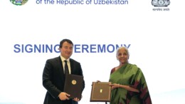 Tashkent: Finance Minister Nirmala Sitharaman witness the signing of a Bilateral Investment Treaty (BIT) between India and the Republic of Uzbekistan in Tashkent on Friday, September 27, 2024. (IANS)