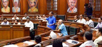 New Delhi: Former Delhi CM and AAP National Convenor Arvind Kejriwal speaks during the two-day special session of the Delhi Legislative Assembly in New Delhi on Friday , September 27, 2024. (Photo: IANS/Qamar Sibtain)