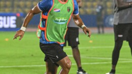 Guwahati: NorthEast United FC players during a practice session ahead of their upcoming ISL match against Kerala Blasters FC at Indira Gandhi Athletic Stadium in Guwahati on Sunday, September 29, 2024. (Photo: IANS)