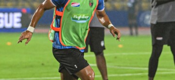 Guwahati: NorthEast United FC players during a practice session ahead of their upcoming ISL match against Kerala Blasters FC at Indira Gandhi Athletic Stadium in Guwahati on Sunday, September 29, 2024. (Photo: IANS)