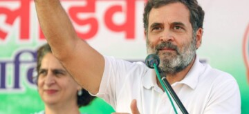 Kurukshetra: Leader of opposition in Lok Sabha  Rahul Gandhi addresses a public meeting ahead of Haryana assembly election in Kurukshetra, Haryana on Monday, September 30, 2024. (Photo: IANS)