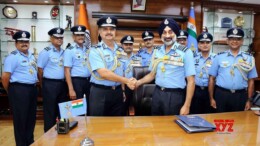 New Delhi: Air Chief Marshal Amar Preet Singh takes over as Chief of Air Staff from Air Chief Marshal Vivek Ram Chaudhari in a ceremony in New Delhi on Monday, 30 September 2024. (Photo: IANS)