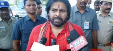 Tirupati: Andhra Pradesh Deputy Chief Minister Pawan Kalyan addresses the media upon his arrival at Alipiri by road from Renigunta Airport in Tirupati on Tuesday, October 1, 2024. (Photo: IANS)