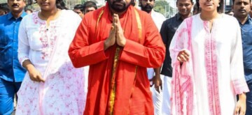 Tirupati: Andhra Pradesh Deputy Chief Minister Pawan Kalyan visits Tirumala Sri Venkateswara Swamy with his daughters in Tirumala, Tirupati on Wednesday, October 2, 2024. (Photo: IANS)