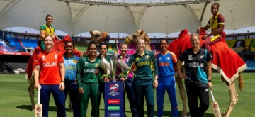 Dubai: The ten captains pose for a photograph at the ICC Women's T20 World Cup 2024 Captains' Day in Dubai on Wednesday, October 2, 2024. (Photo: IANS)