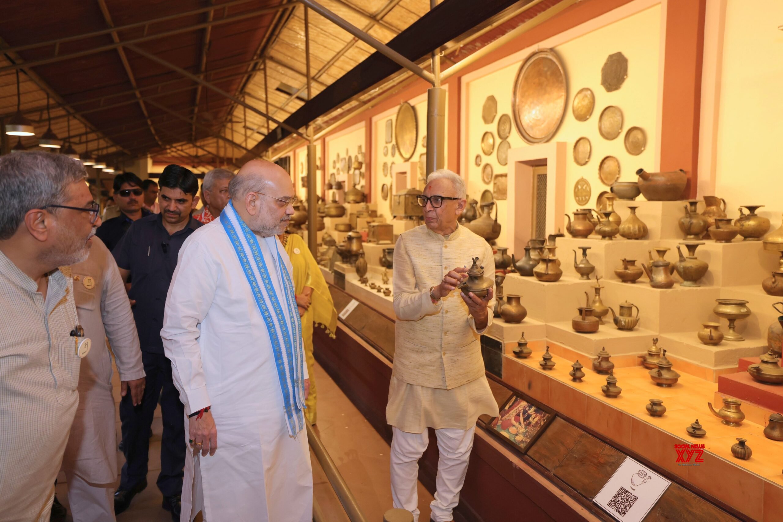 Ahmedabad: Union Home Minister Amit Shah inaugurates a metal vessel museum #Gallery