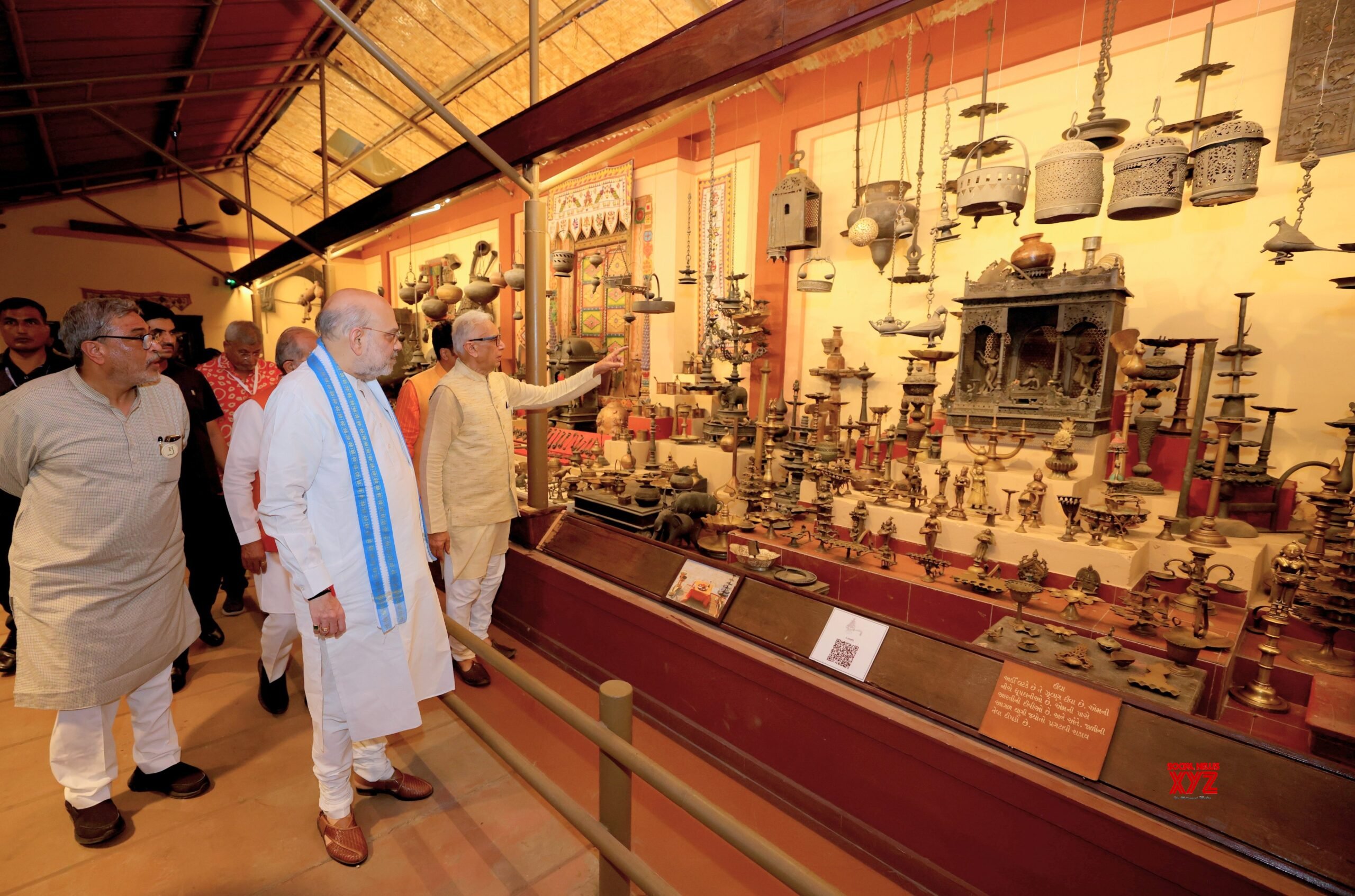 Ahmedabad: Union Home Minister Amit Shah inaugurates a metal vessel museum #Gallery