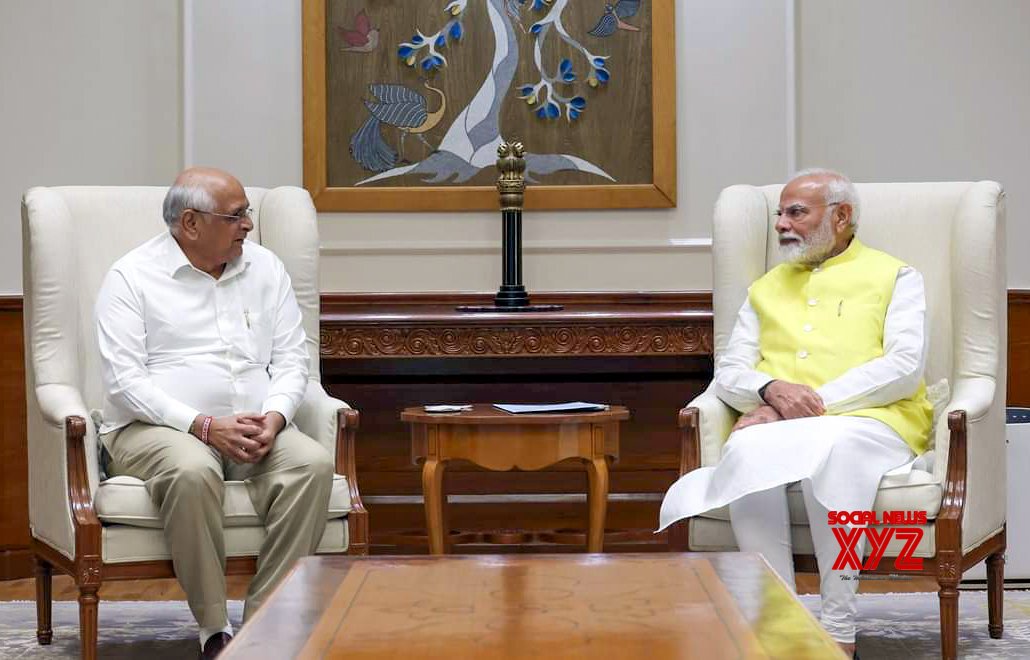 Nueva Delhi: el CM de Gujarat, Bhupendra Patel, llama al primer ministro Narendra Modi #Galería