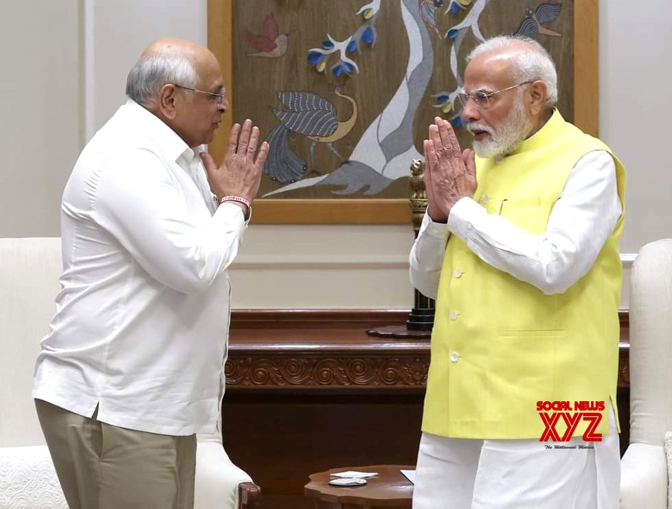 Nueva Delhi: Gujarat CM Bhupendra Patel llama al primer ministro Narendra Modi #Galería