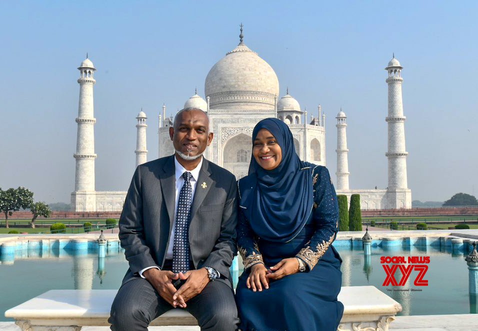 Agra: el presidente de Maldivas, Mohammad Muizzou, visita el Taj Mahal con la primera dama #Gallery