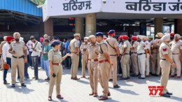 Bathinda: Bathinda Police personnel conduct CASO search operations at various locations in Bhatinda on Wednesday, October 9, 2024. (Photo: IANS)