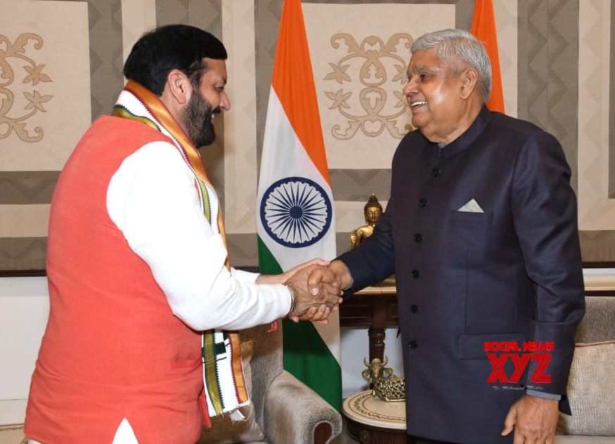 Nueva Delhi: el ministro principal de Haryana, Nayab Saini, se reúne con el vicepresidente Jagdeep Dhankhar - #Gallery