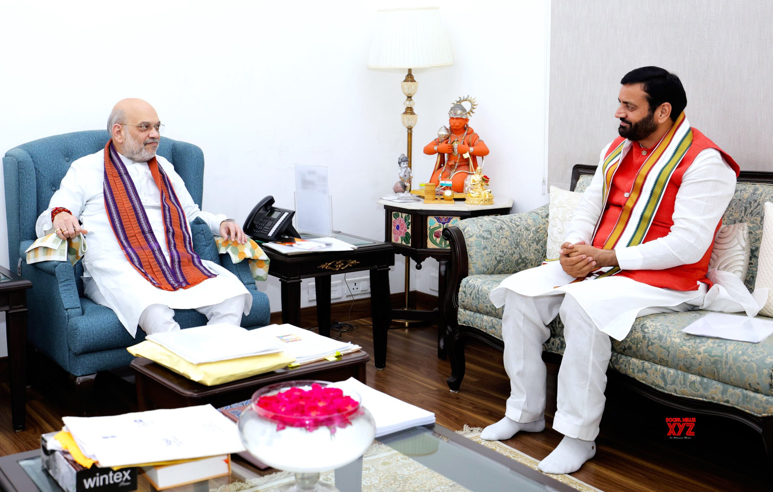 Nueva Delhi: el Ministro Principal de Haryana, Nayab Saini, se reúne con el Ministro del Interior de la Unión, Amit Shah - #Gallery