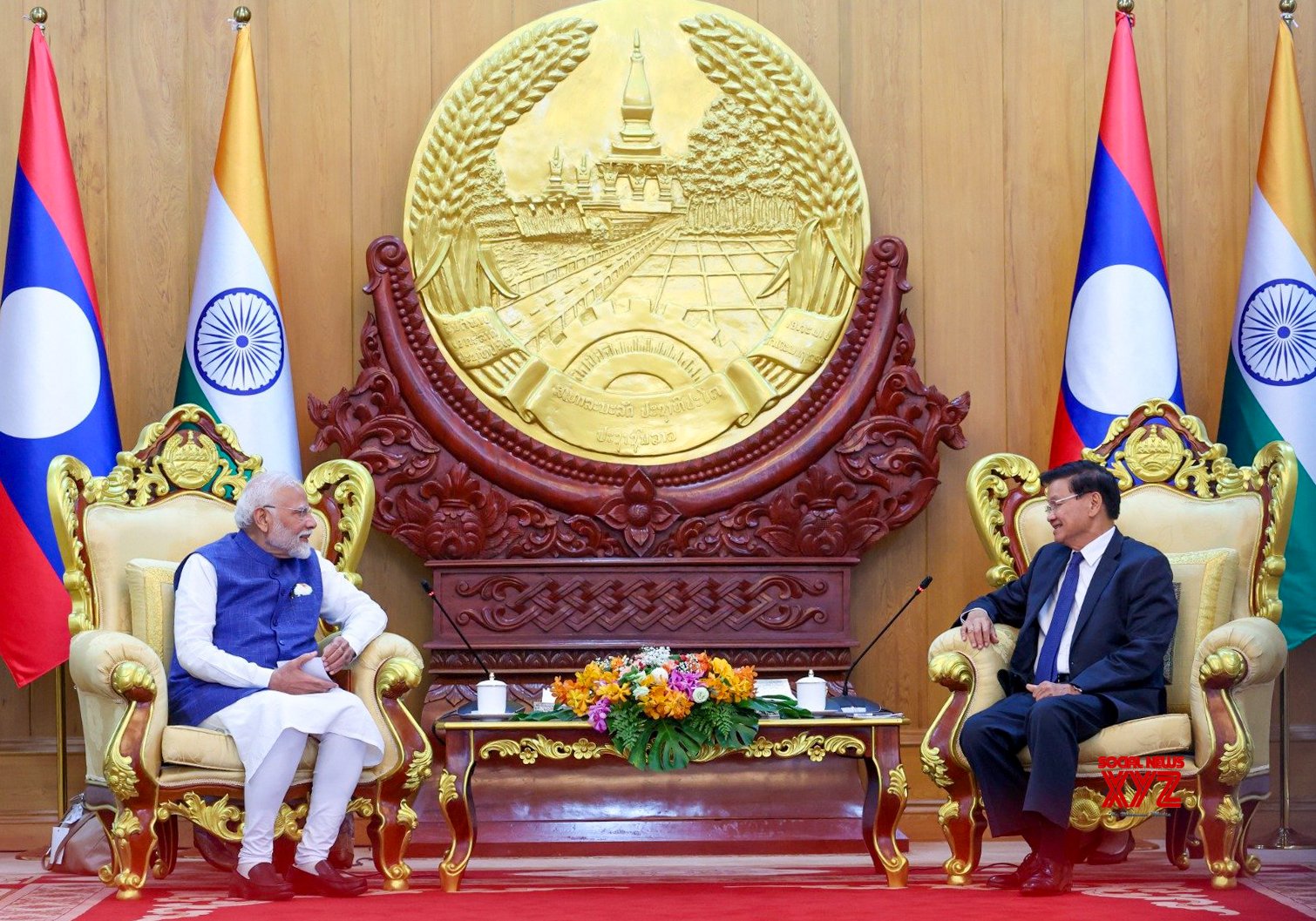 Vientiane: el primer ministro Modi se reúne con Thongloun Sisoulith #Galería