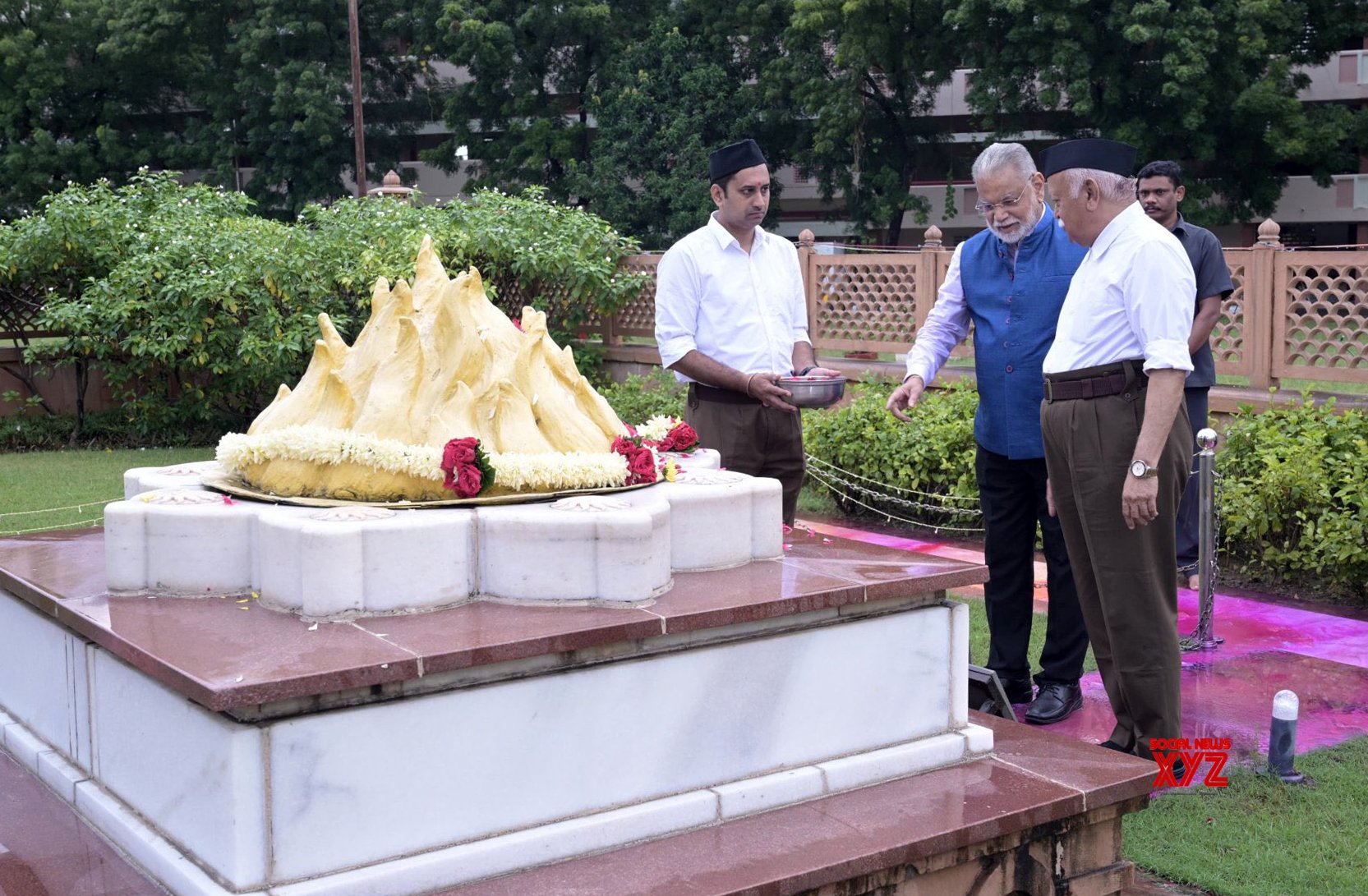 Nagpur: Mohan Bhagwat and K. Radhakrishnan Pay Tributes on RSS Foundation Day #Gallery