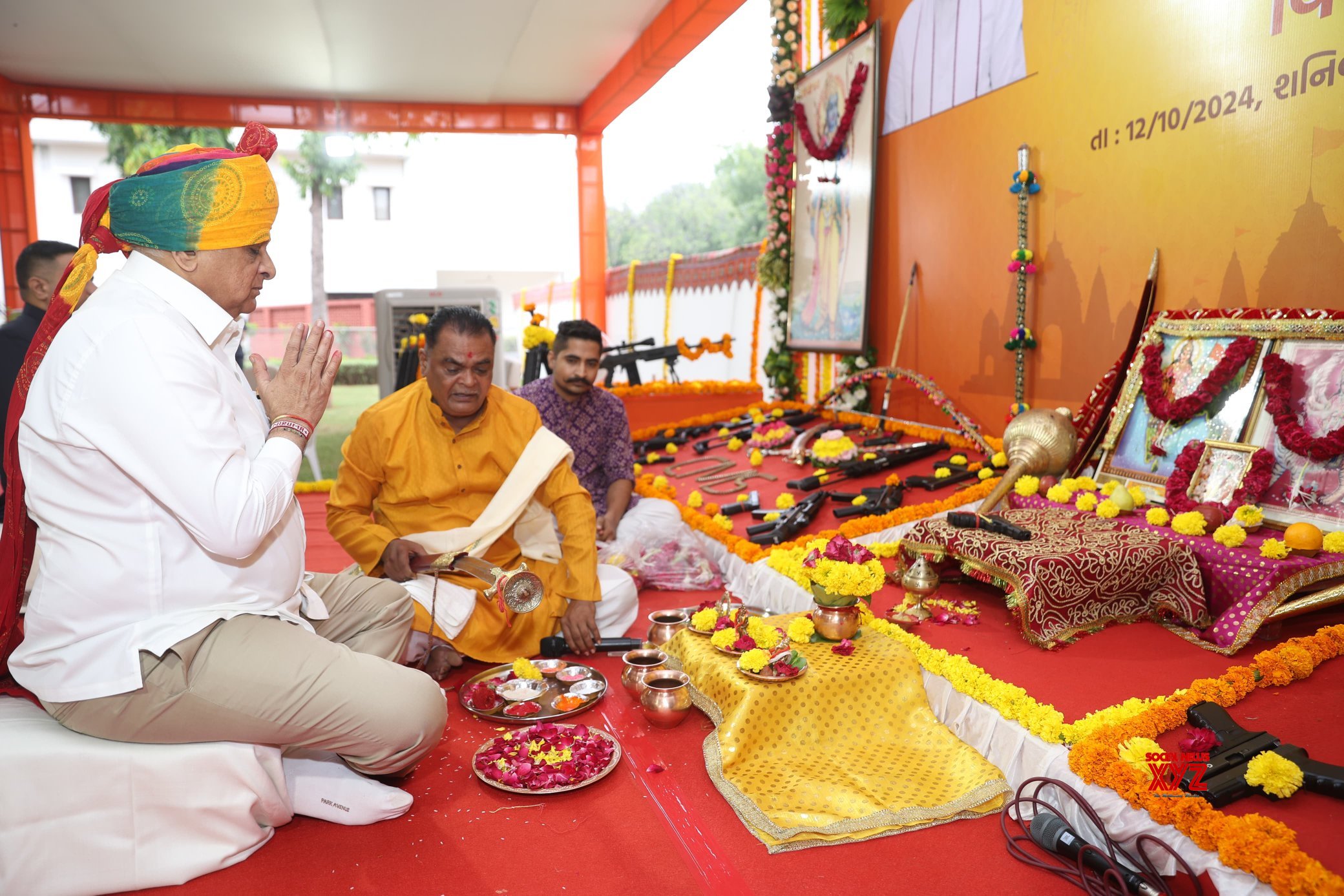 Gandhinagar: el ministro principal de Gujarat, Bhupendra Patel, realiza Shastra Puja – #Gallery