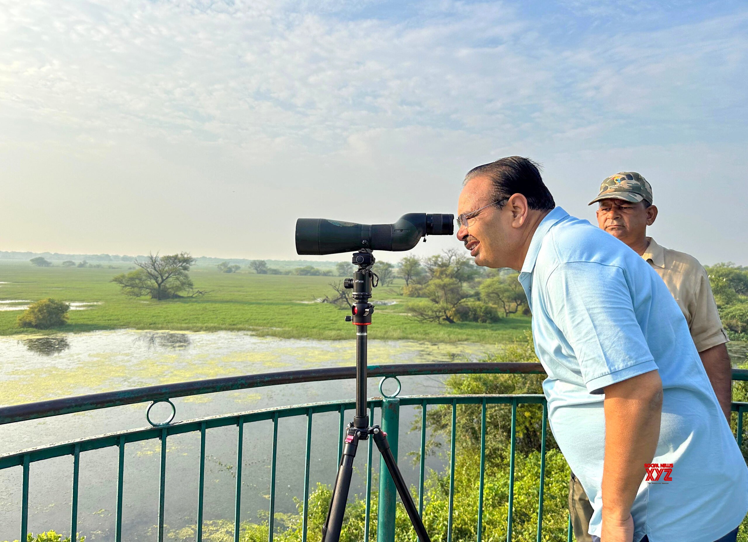 Bharatpur: Bhajan Lal Sharma did birdwatching at the Keoladeo Ghana National Park - #Gallery