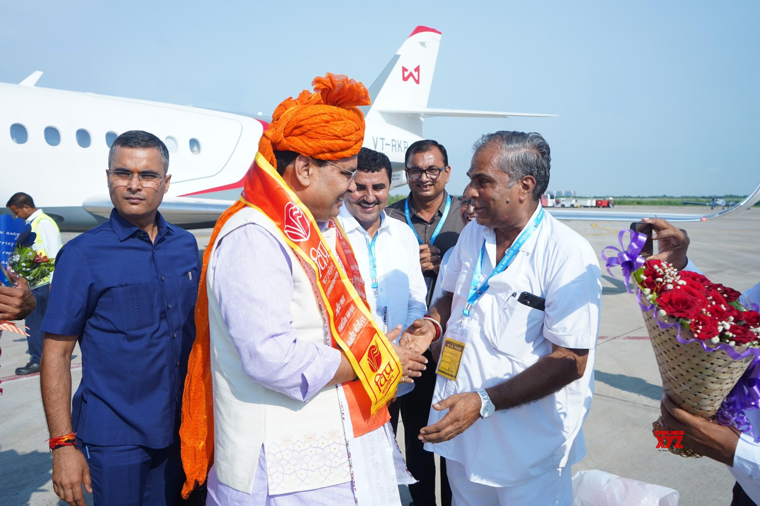 Foto: Rajasthan CM Bhajanlal Sharma llega al aeropuerto #Galería