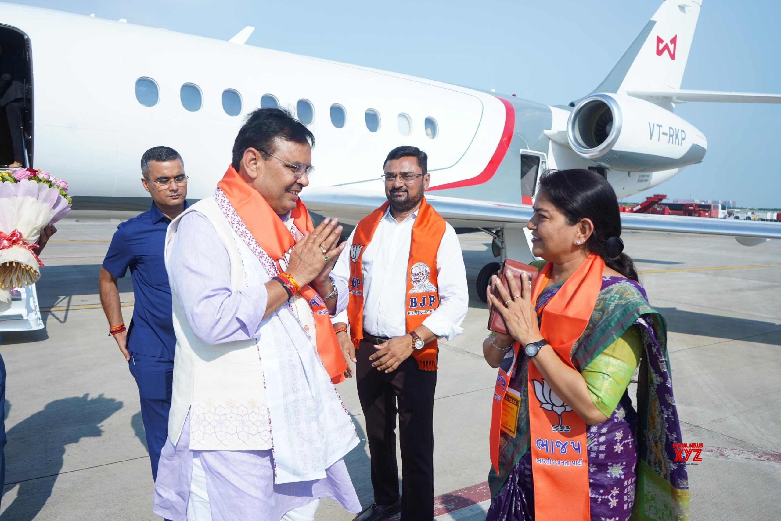 Foto: Rajasthan CM Bhajanlal Sharma llega al aeropuerto #Galería