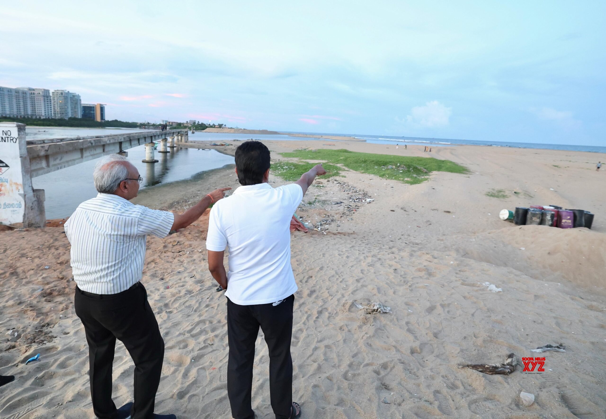 Chennai: El MCD de Tamil Nadu, Udhayanidhi Stalin, inspecciona un caso en la desembocadura del río Adyar #Galería