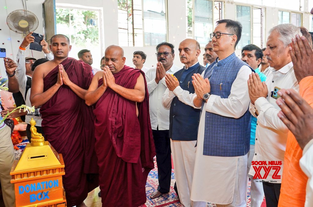 Aurangabad: el ministro de la Unión, Kiren Rijiju, visita las cuevas de Vipassana Buddha Vihar y Dhamma Bhumi Buddha #Galería