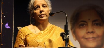 Ernakulam: Union Finance Minister Nirmala Sitharaman addresses the 'Meet the Great Leaders' programme at St. Teresa's College in Ernakulam, Kerala, on October 14, 2024. (Photo: IANS)