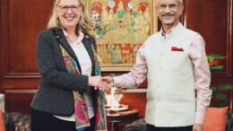 New Delhi: External Affairs Minister S. Jaishankar meets Jan Adams, Australian Foreign Affairs Secretary, in New Delhi on Monday, October 14, 2024. (Photo: IANS)