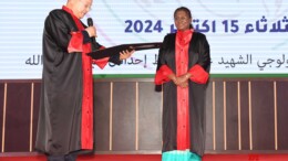 Algiers: President Droupadi Murmu is conferred with an Honorary Doctorate in Political Science by Sidi Abdellah Science and Technology Pole University, presented by Mr. Kamal Baddari, the Algerian Minister of Higher Education and Scientific Research, on Tuesday, October 15, 2024. (Photo: IANS)