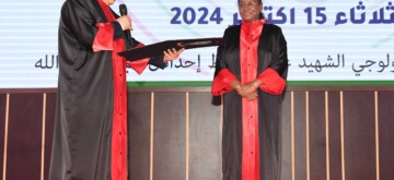 Algiers: President Droupadi Murmu is conferred with an Honorary Doctorate in Political Science by Sidi Abdellah Science and Technology Pole University, presented by Mr. Kamal Baddari, the Algerian Minister of Higher Education and Scientific Research, on Tuesday, October 15, 2024. (Photo: IANS)