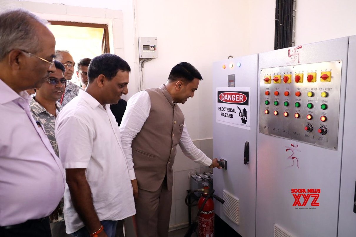 Panaji: Inauguración del Ministro Principal de Goa, Pramod Sawant "Proyecto de red automatizada de alcantarillado por vacío." #Galería