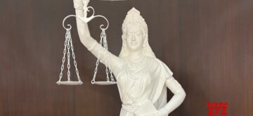 New Delhi: The statue of the Goddess of Justice at the Supreme Court. The statue’s traditional blindfold has been removed, symbolizing transparent justice. Additionally, the sword in her hand has been replaced with a copy of the Constitution, emphasizing the primacy of the rule of law over force. (IANS)