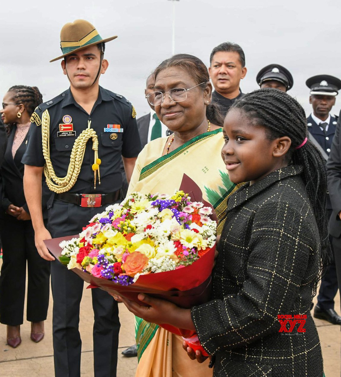 Lilongwe: el presidente Draupadi Murmu llega a Malawi #Galería