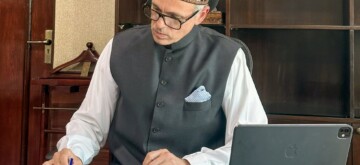 Srinagar: Omar Abdullah takes charge as the Chief Minister of Jammu and Kashmir in Srinagar on Wednesday, October 16, 2024. (Photo: IANS)