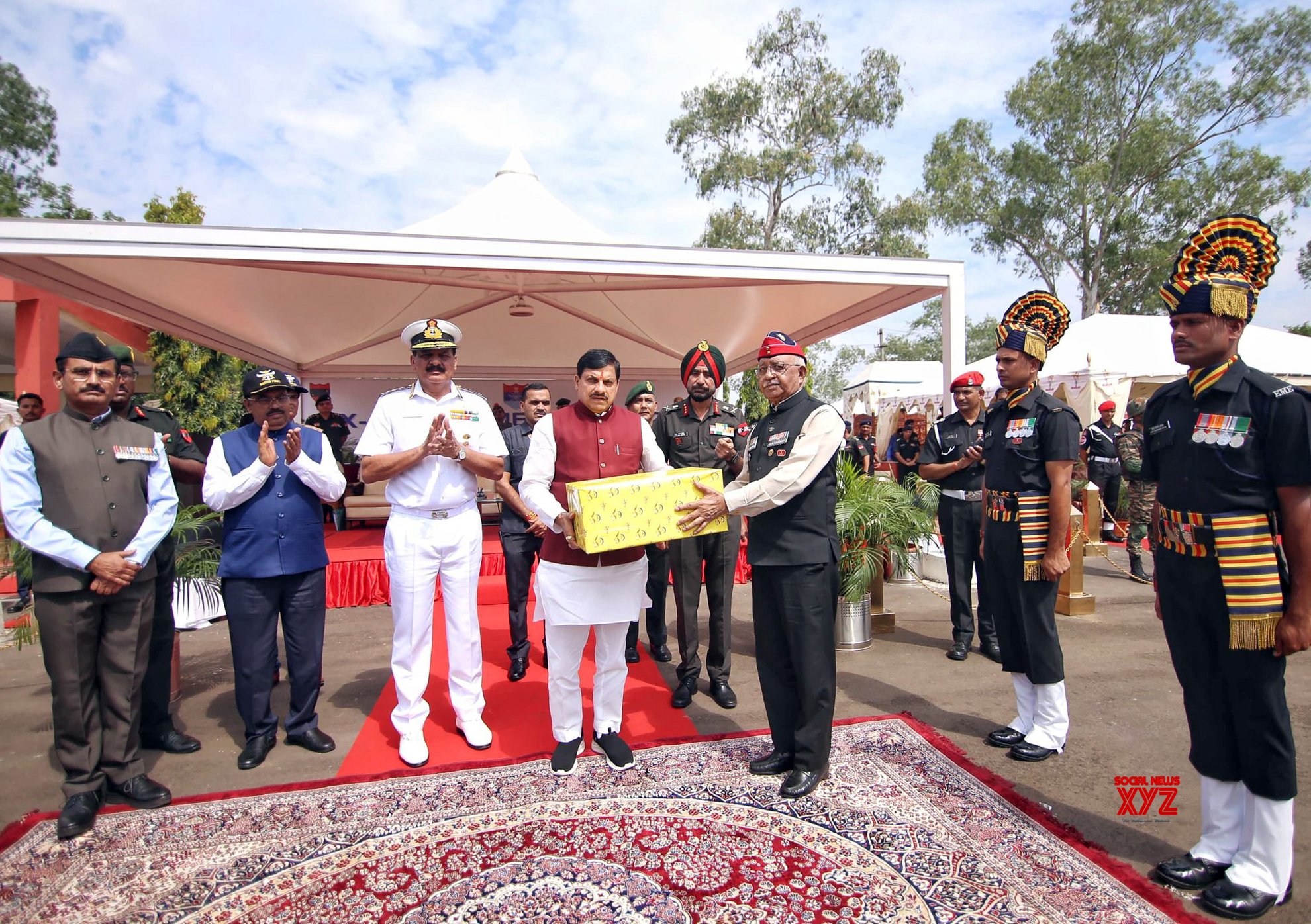 Bhopal: presente el ministro principal de Madhya Pradesh, Mohan Yadav "Manifestación de ex militares."  #Galería