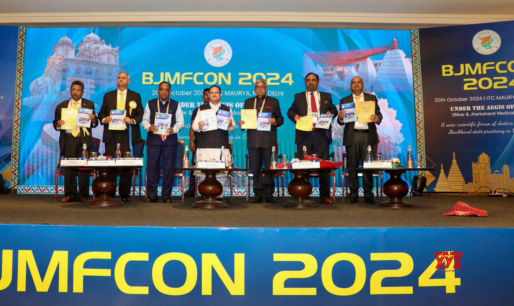 Nueva Delhi: el ministro de la Unión, Jagat Prakash Nadda, asistirá a 'BJMFCON 2024' #Galería