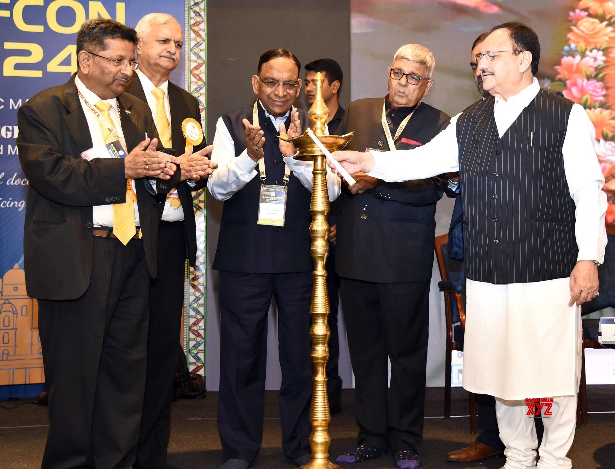 Nueva Delhi: el ministro de la Unión, Jagat Prakash Nadda, asistirá a 'BJMFCON 2024' #Galería