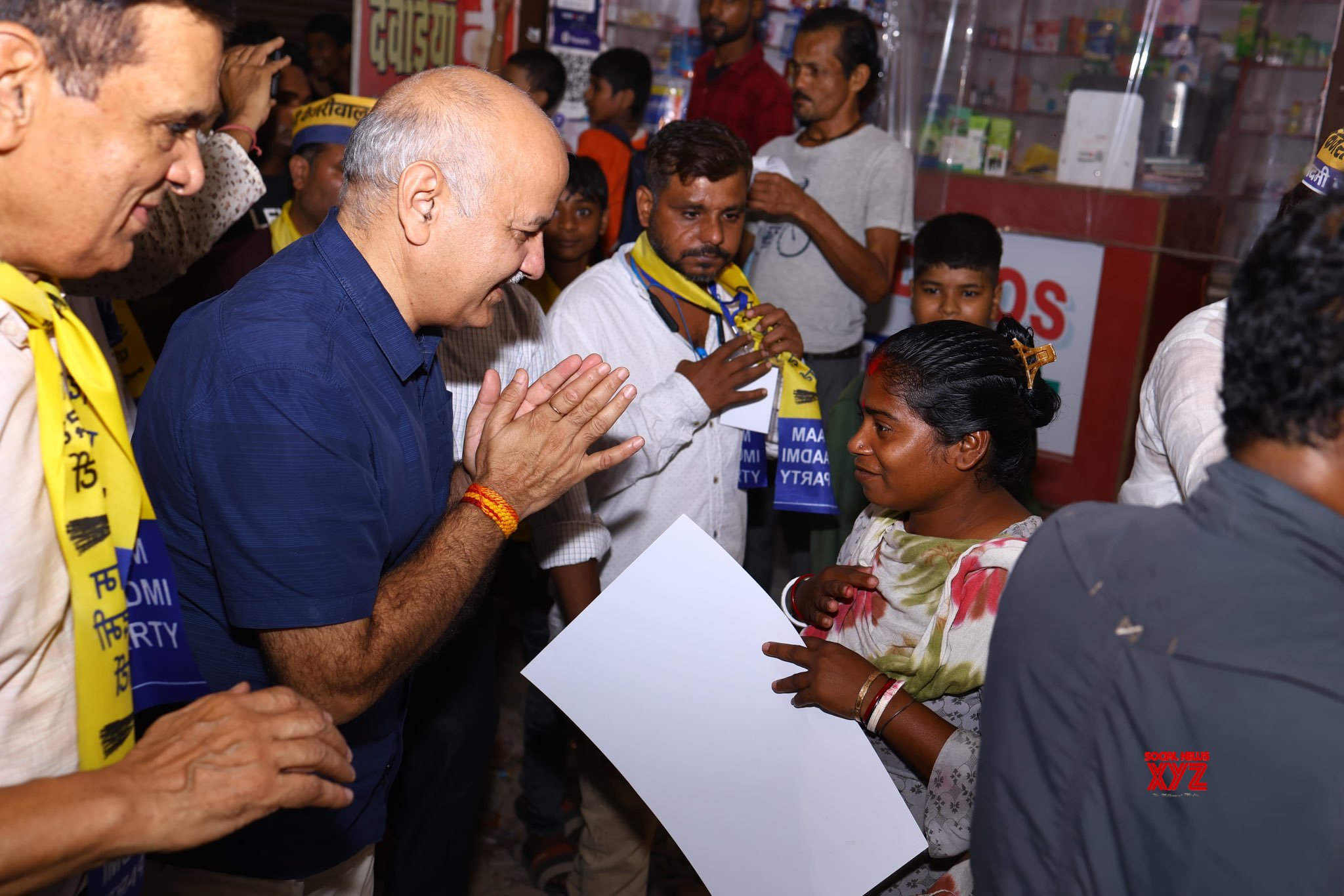 Nueva Delhi: Manish Sisodia, ex viceministro principal de Delhi y líder de la AAP, en Padyatra #Gallery