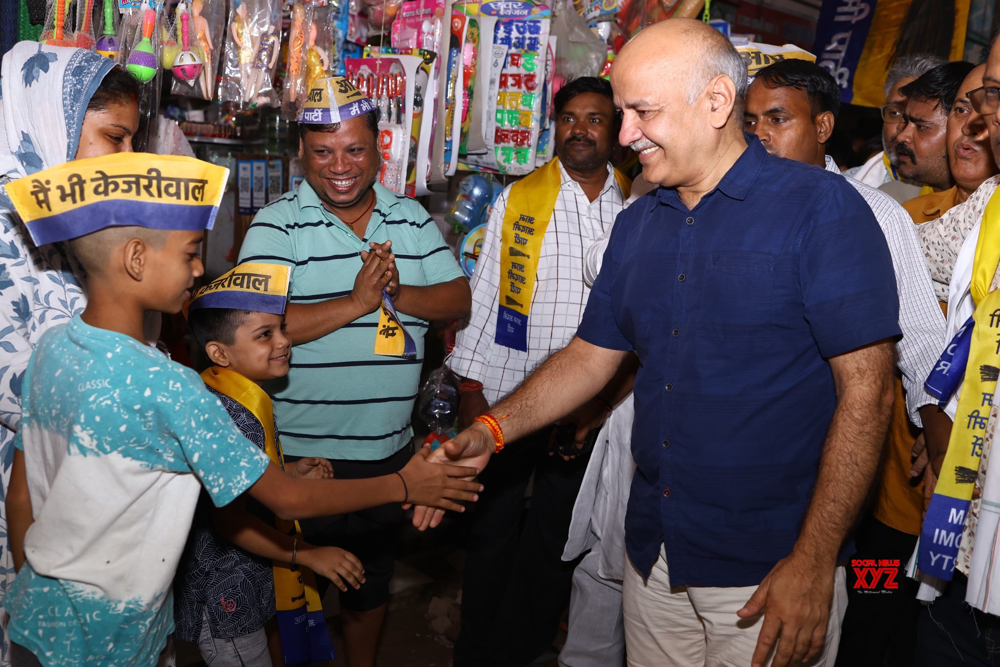 Nueva Delhi: Manish Sisodia, ex viceministro principal de Delhi y líder de la AAP, en Padyatra #Gallery