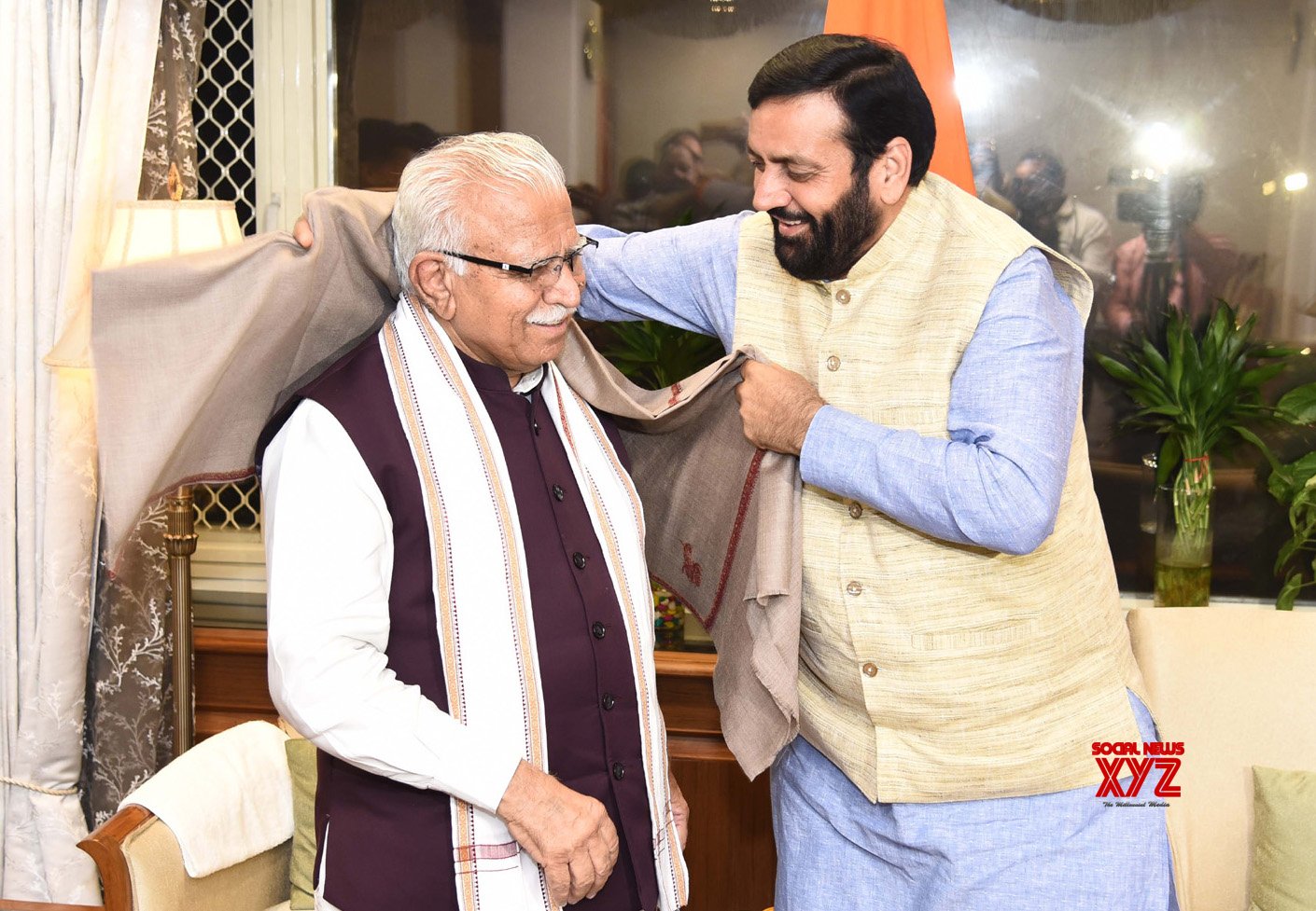 New Delhi: Union Minister Manohar Lal Khattar meets Haryana CM Nayab Singh Saini - #Gallery