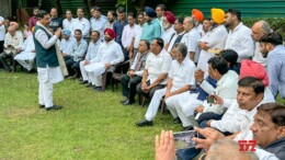 New Delhi: A delegation of arytiyas from Punjab meets Union Minister Prahlad Joshi, thanking the government for reducing the minimum export price on non-basmati white rice to zero and eliminating the duty on parboiled paddy and brown rice in New Delhi on Wednesday, October 23, 2024. (Photo: IANS)