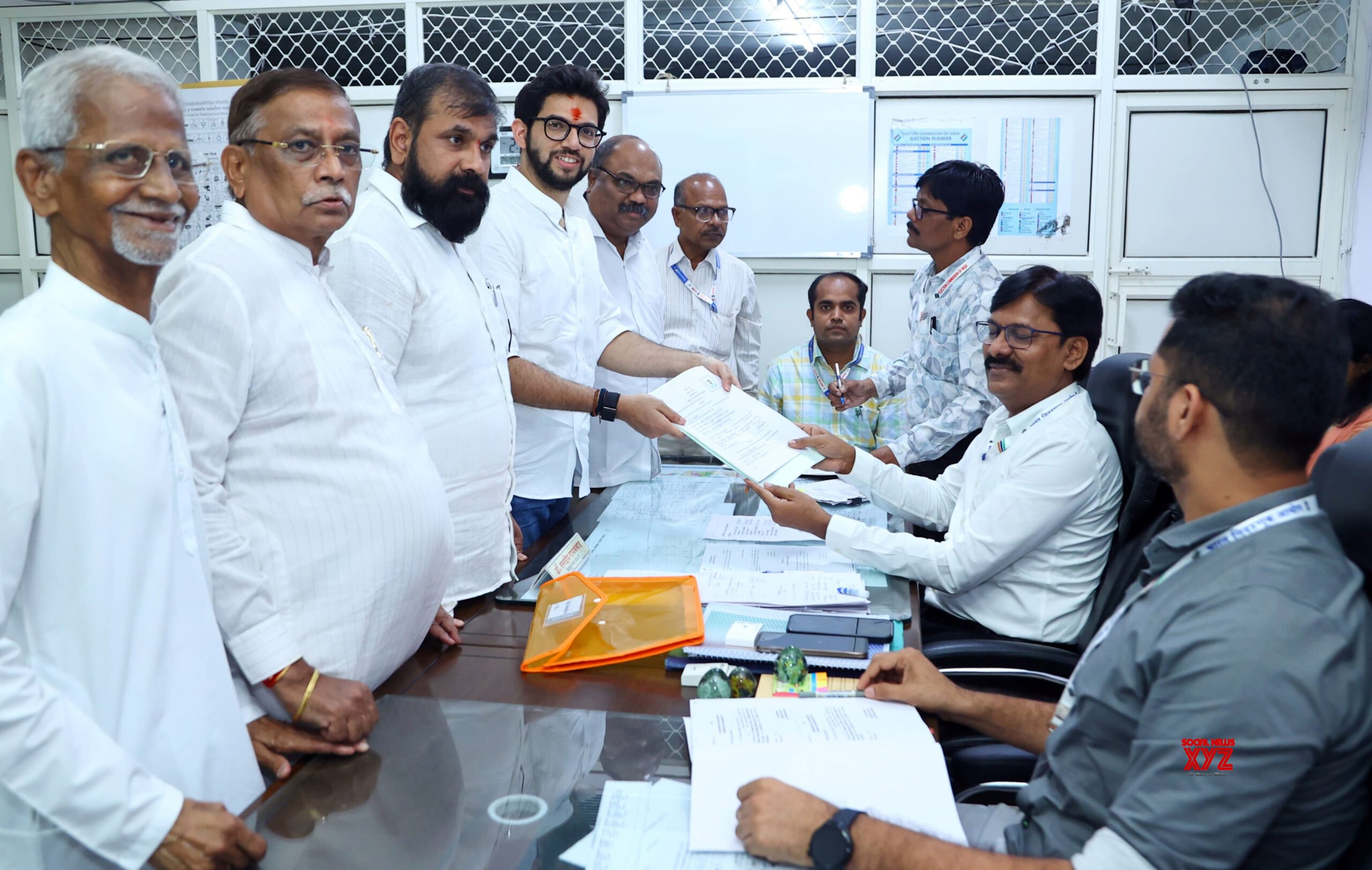 Mumbai : Shiv Sena (UBT) leader Aaditya Thackeray files his nomination papers #Gallery