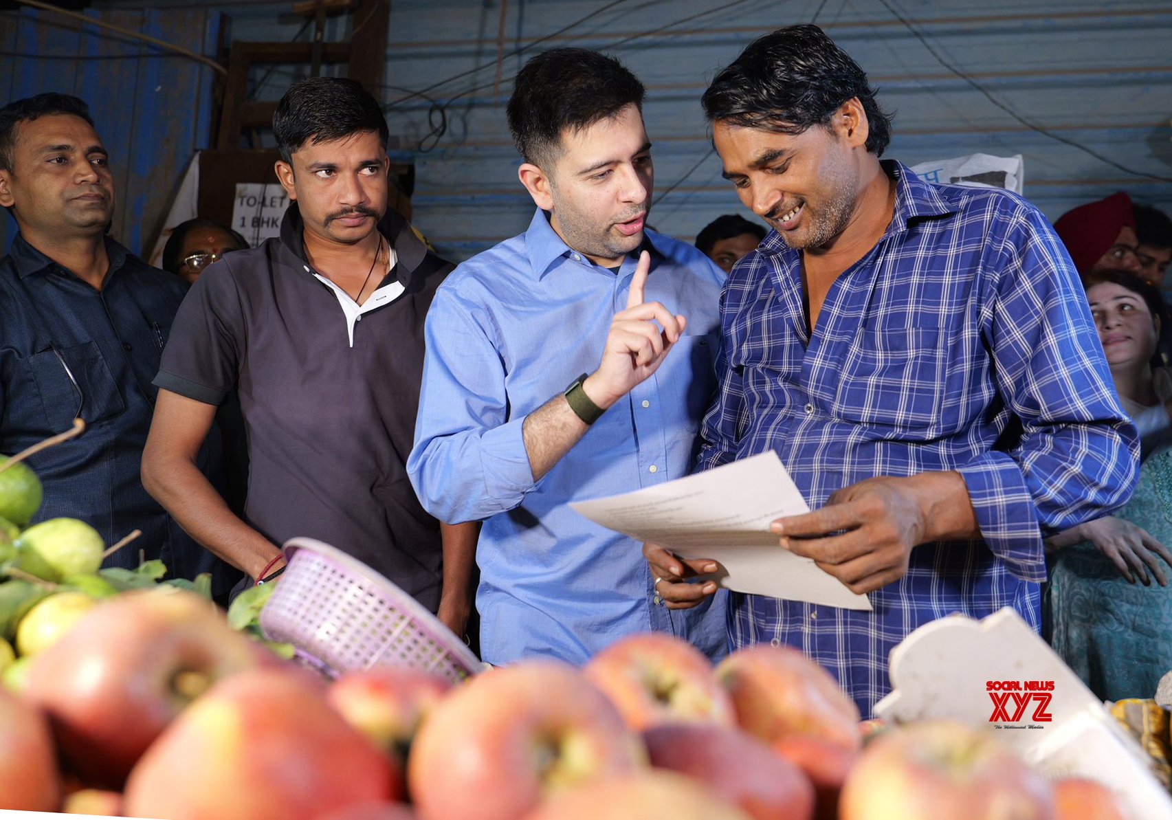 New Delhi : AAP leader Raghav Chadha conducts a public outreach programme #Gallery