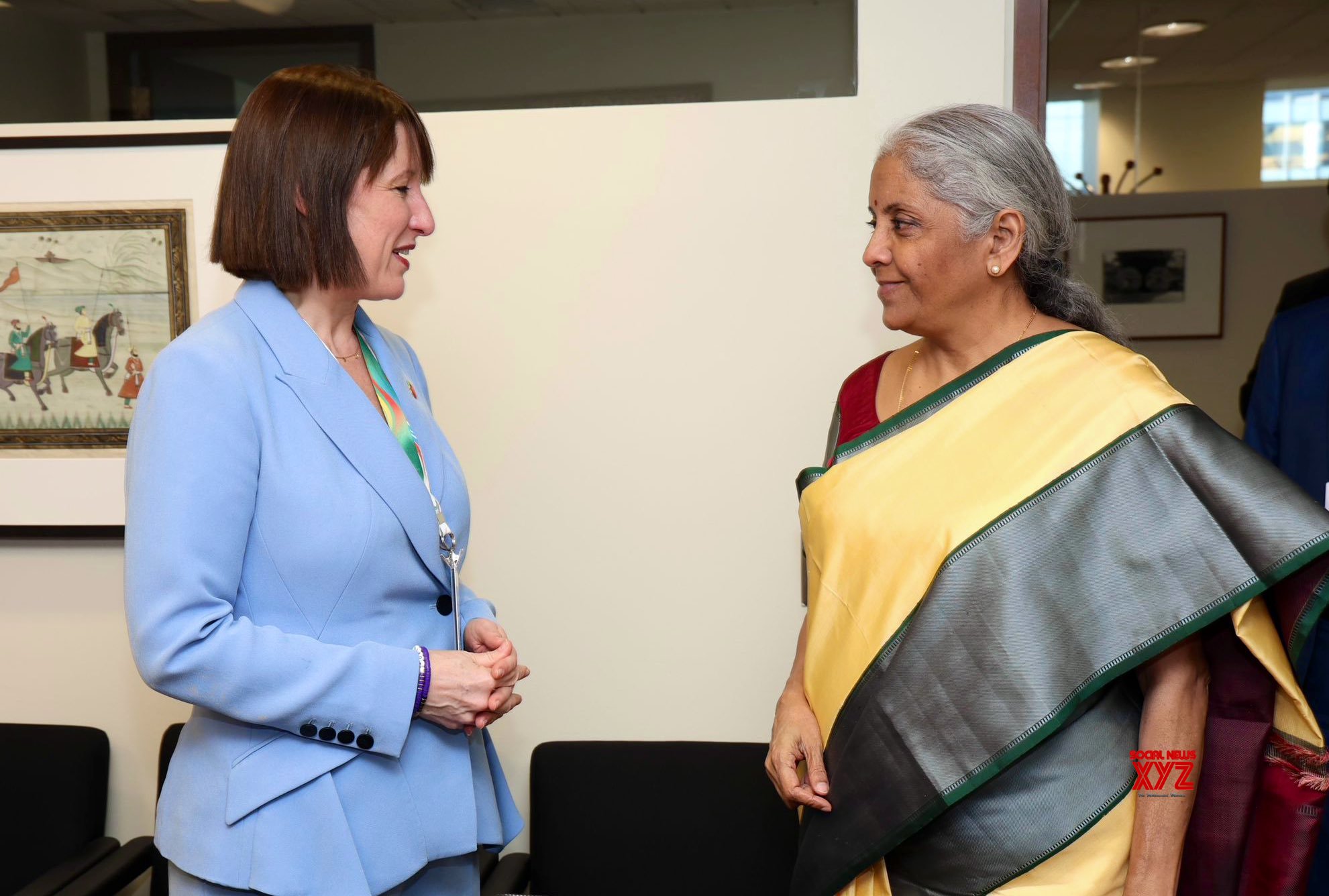 Washington: La ministra de la Unión, Nirmala Sitharaman, se reúne con la ministra de Hacienda del Reino Unido, Rachel Reeves #Galería