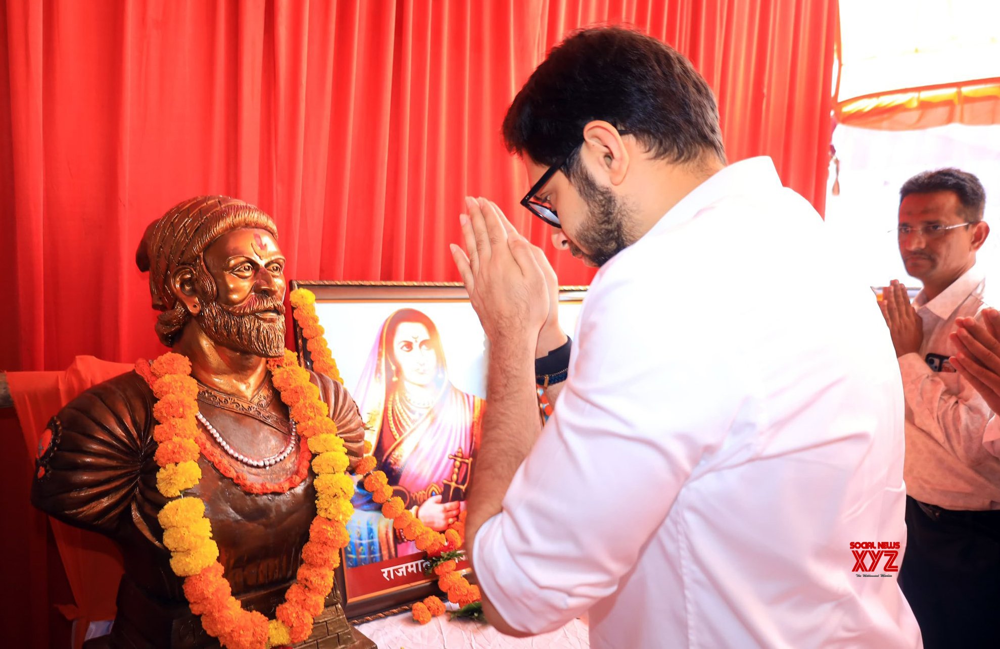 Jalgaon: el líder de Shiv Sena, MLA Aditya Thackeray, está haciendo campaña #Galería