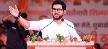 Jalgaon: Shiv Sena leader MLA Aditya Thackeray addresses during an election campaign in support of Candidate of Mahavikas Aghadi from Pachora Assembly Constituency Vaishali Suryavanshi ahead of  the upcoming Maharashtra Election 2024 in Jalgaon, Maharashtra on Friday, October 25, 2024. (Photo: IANS)